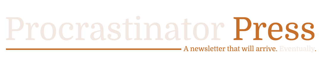 Procrastinator Press Title